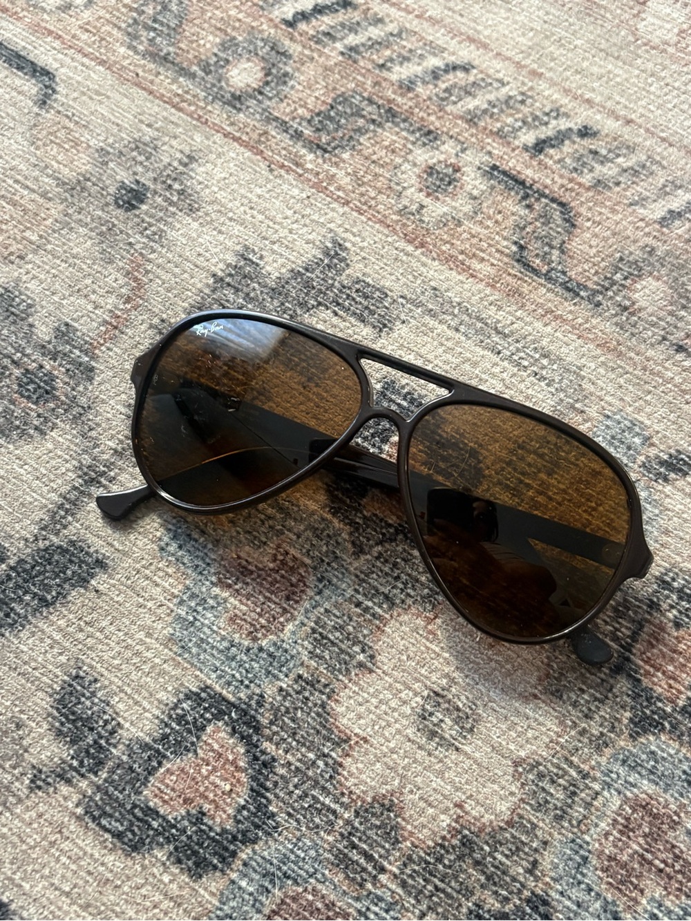 Vintage Ray-Ban Bausch & Lomb Chocolate Brown Aviator Sunglasses